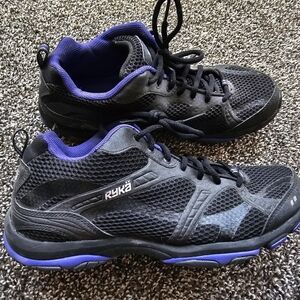 Ryka Women's Black and Purple Athletic Shoes